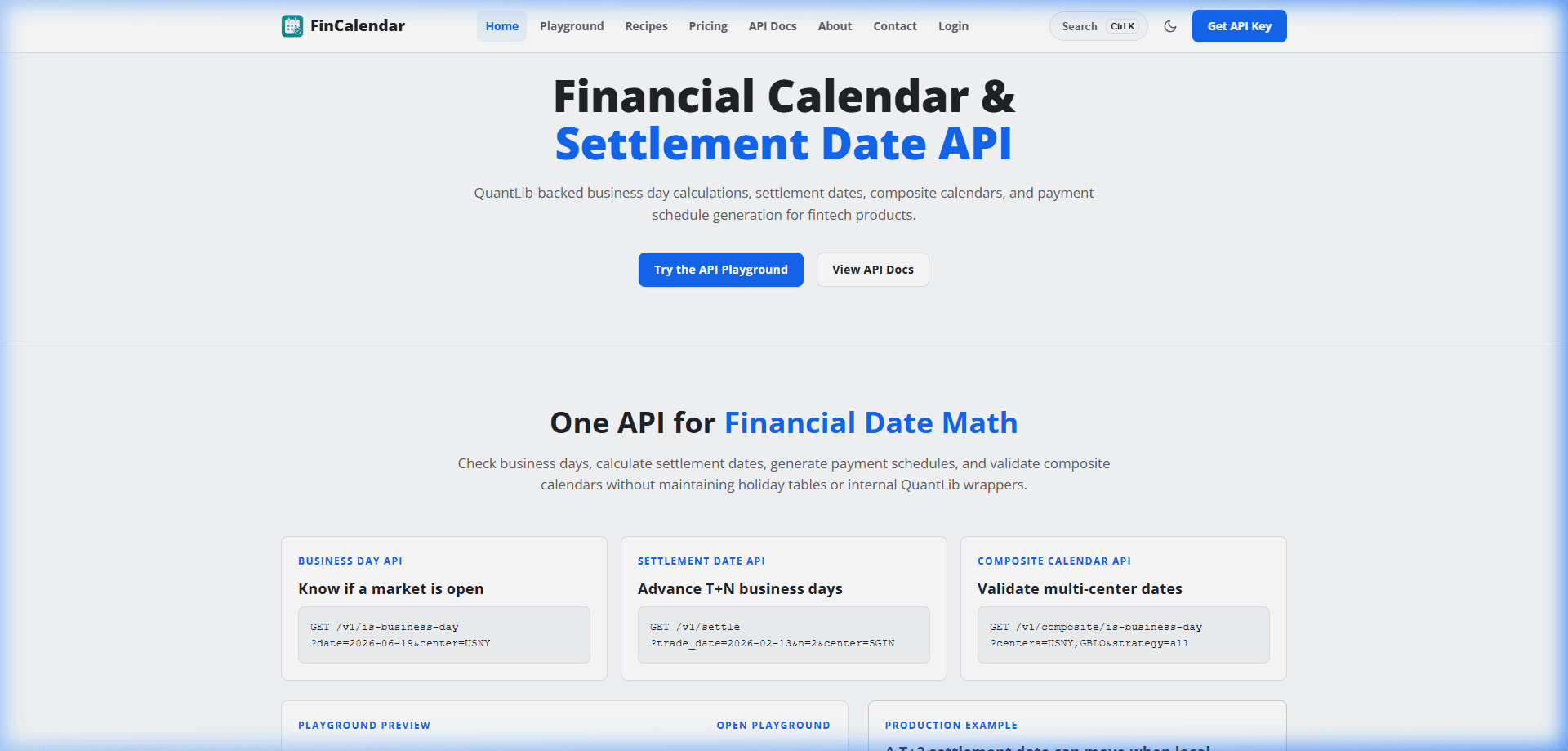 FinCalendar
